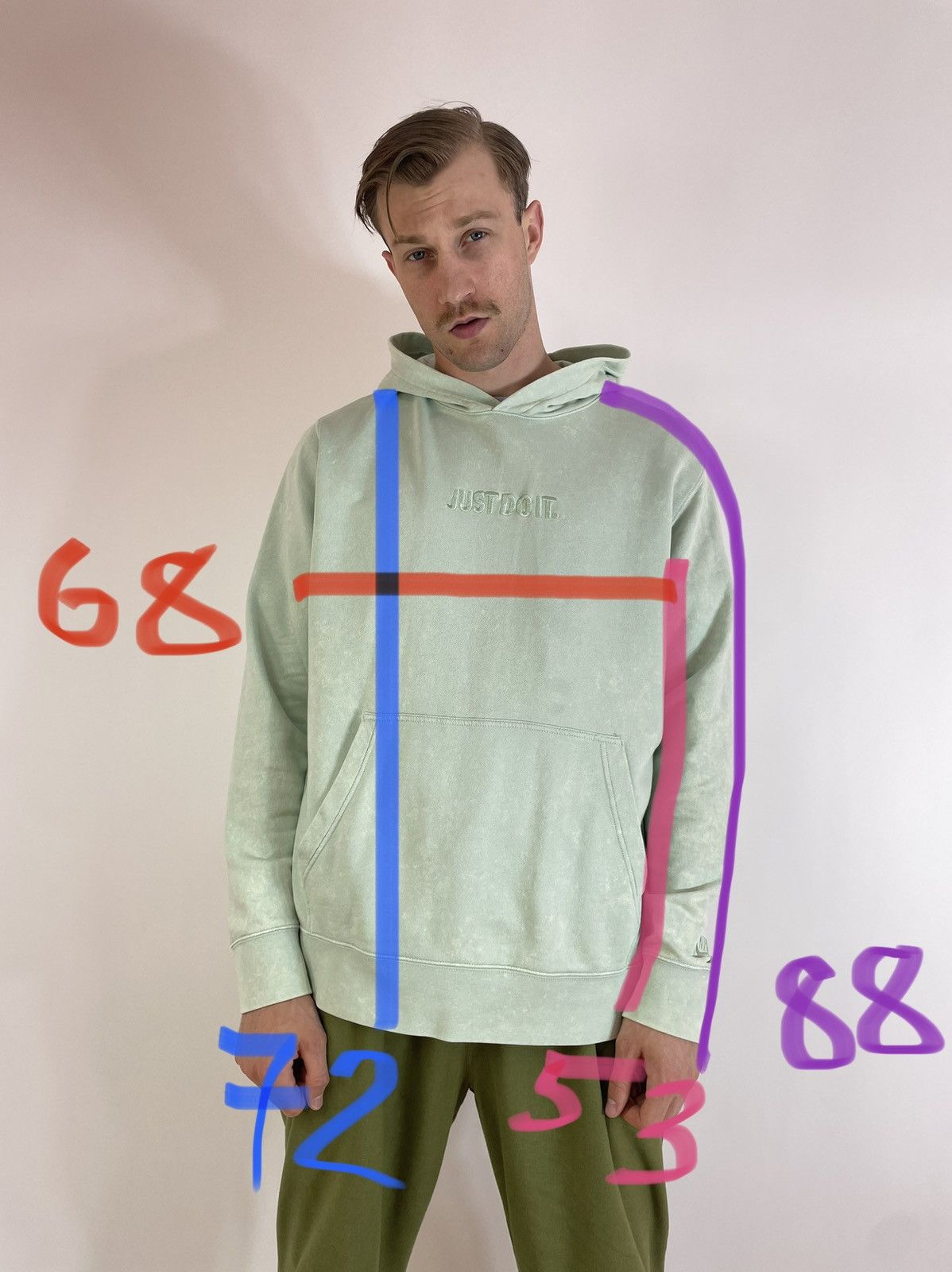 Nike NIKE M NSW JDI HOODIE PO FT WASH CJ4566-321 size XL Size US XL / EU 56 / 4 - 11 Thumbnail