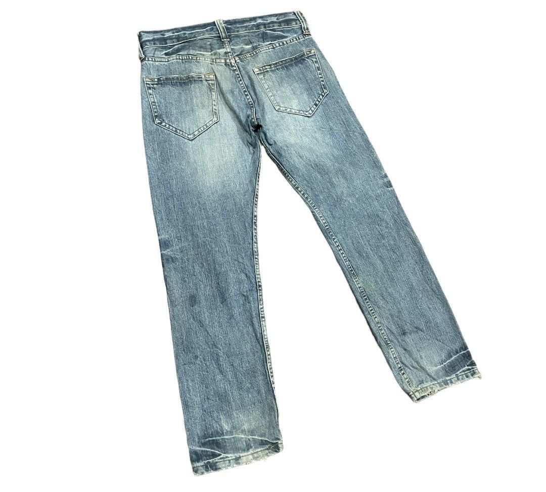 Hiroshi Fujiwara Vintage Japanese Burning Violet Dragon Phoenix Tattoo Jeans Size US 34 / EU 50 - 7 Thumbnail