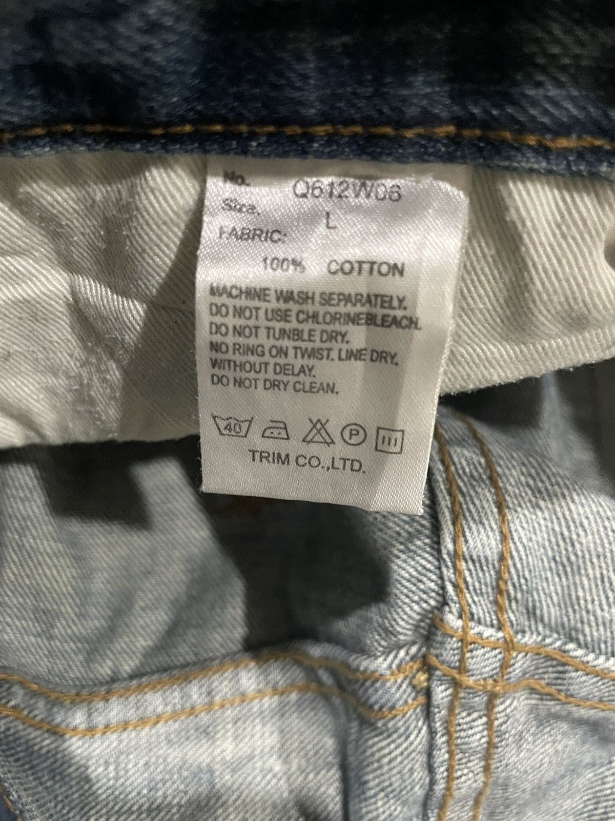 Hiroshi Fujiwara Vintage Japanese Burning Violet Dragon Phoenix Tattoo Jeans Size US 34 / EU 50 - 12 Thumbnail