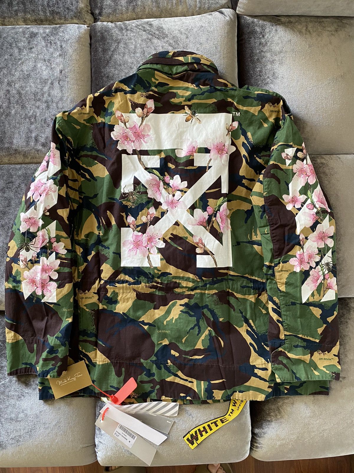 Off-White Fluo Logo Intarsia Track Jacket