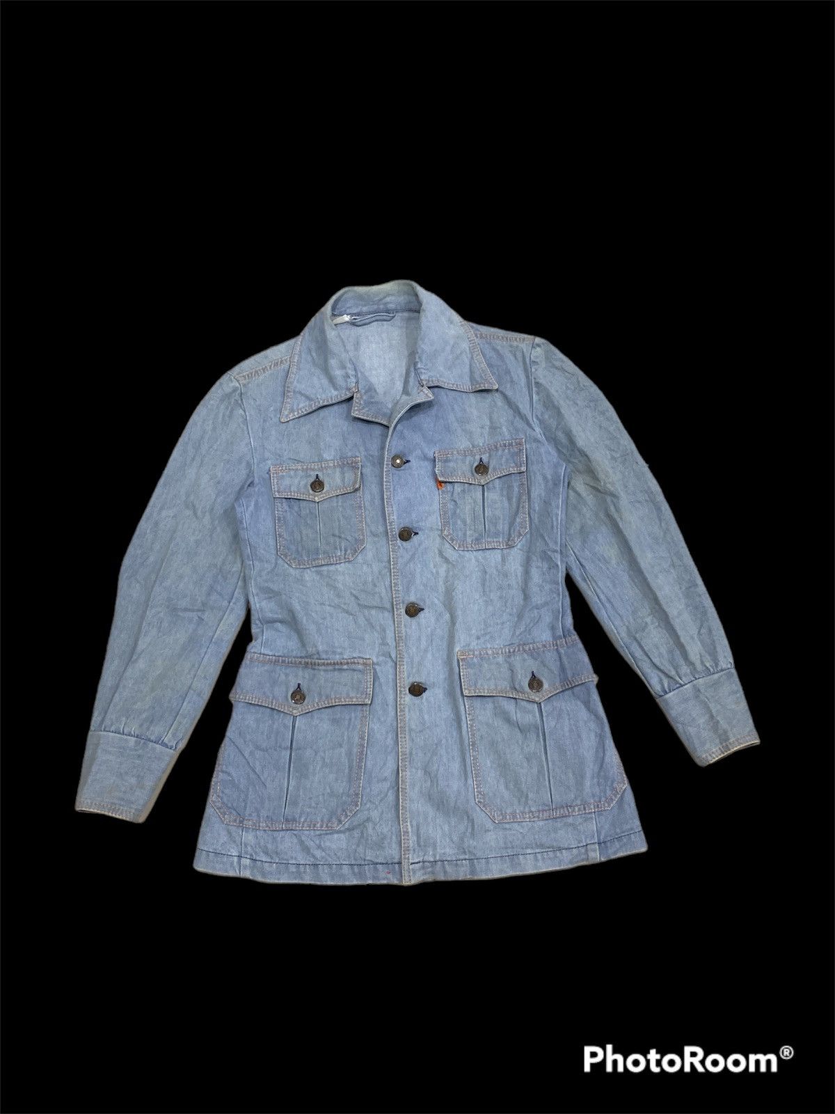 Levi's VINTAGE 1970s LEVIS PANATELA DENIM JACKET Size US XS / EU 42 / 0 - 1 Thumbnail