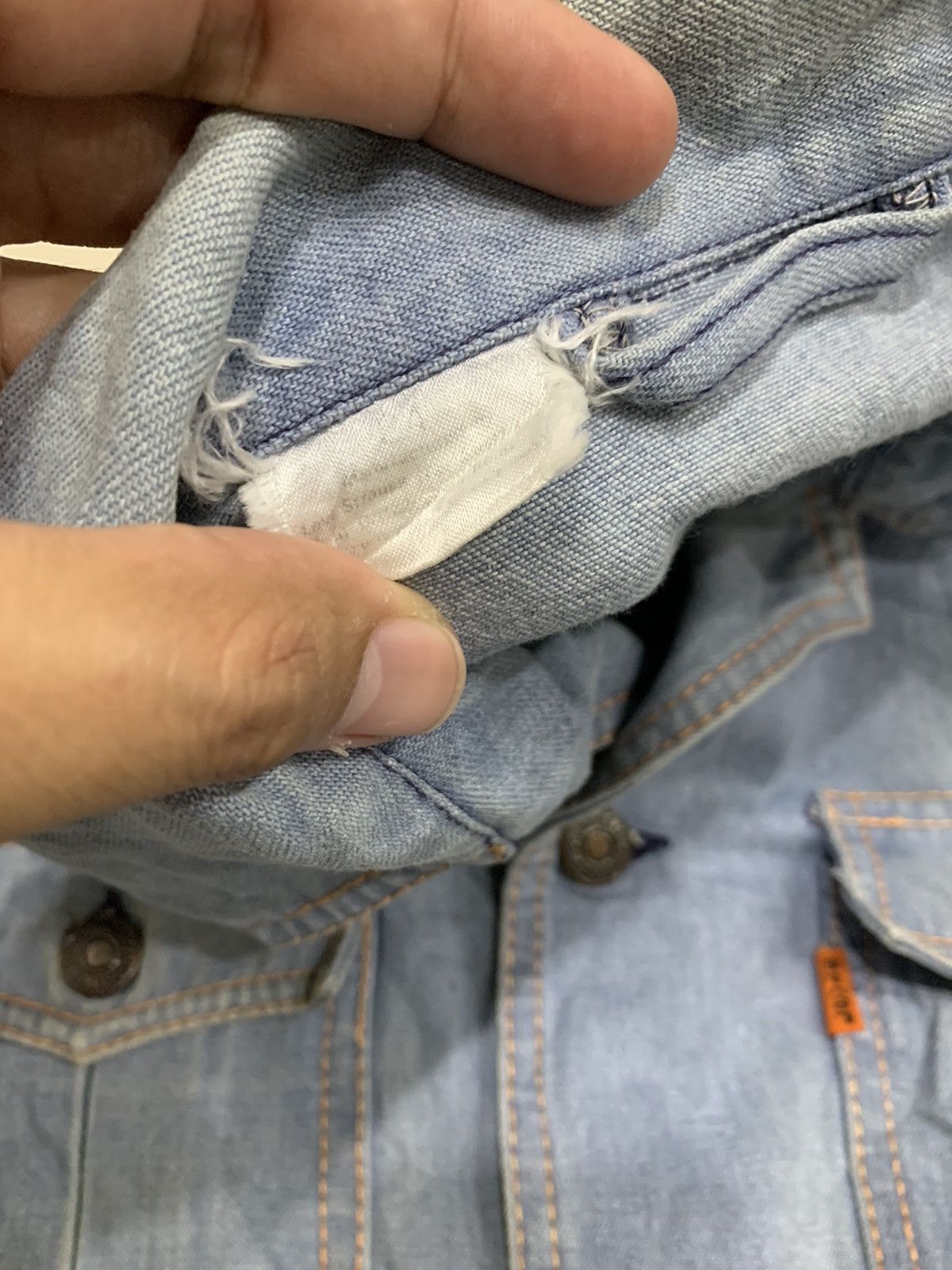 Levi's VINTAGE 1970s LEVIS PANATELA DENIM JACKET Size US XS / EU 42 / 0 - 7 Thumbnail