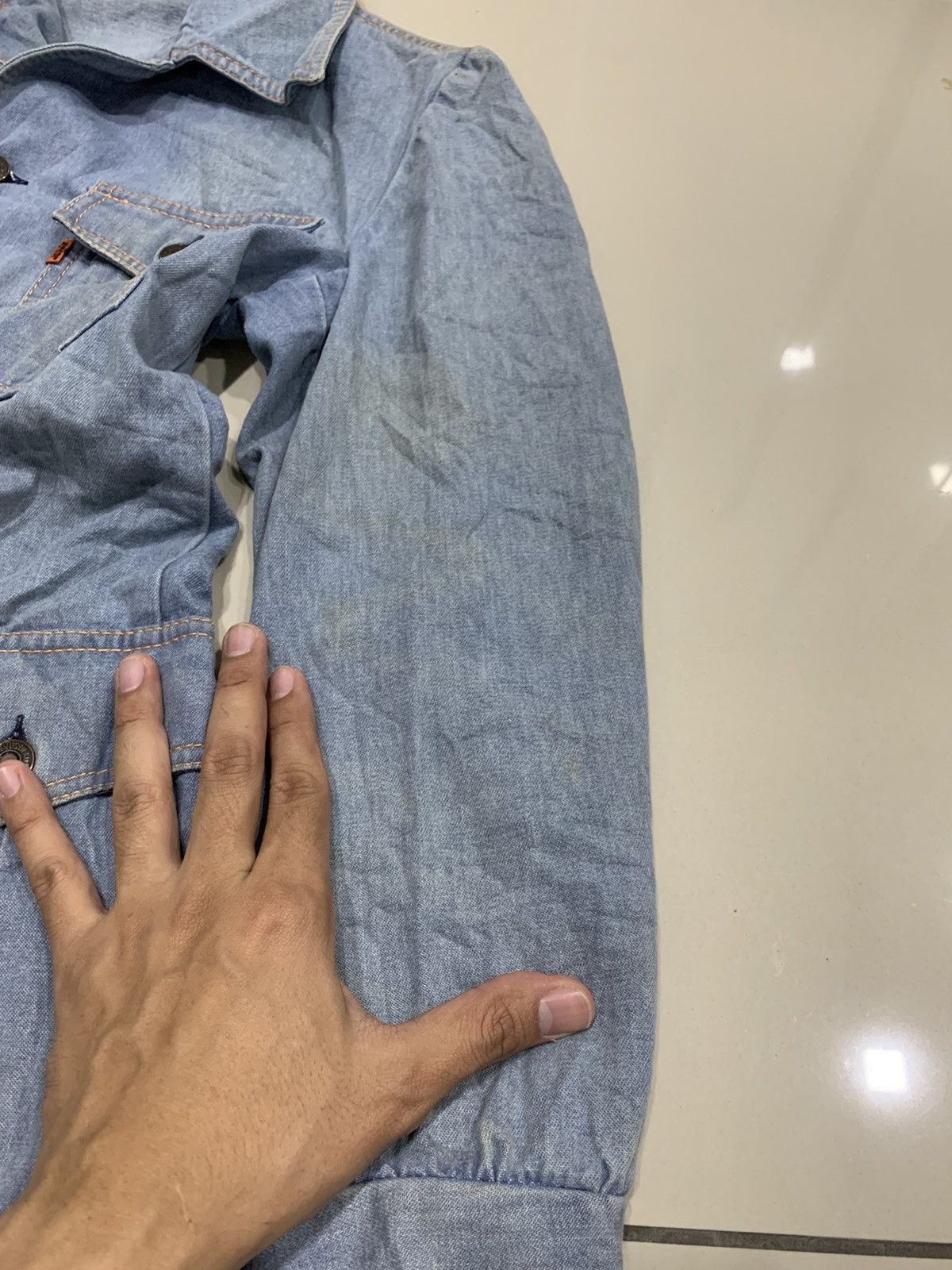 Levi's VINTAGE 1970s LEVIS PANATELA DENIM JACKET Size US XS / EU 42 / 0 - 9 Thumbnail
