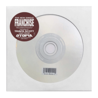 Travis Scott Travis Scott Franchise CD Promo Single Tour White Brown Size ONE SIZE - 3 Thumbnail