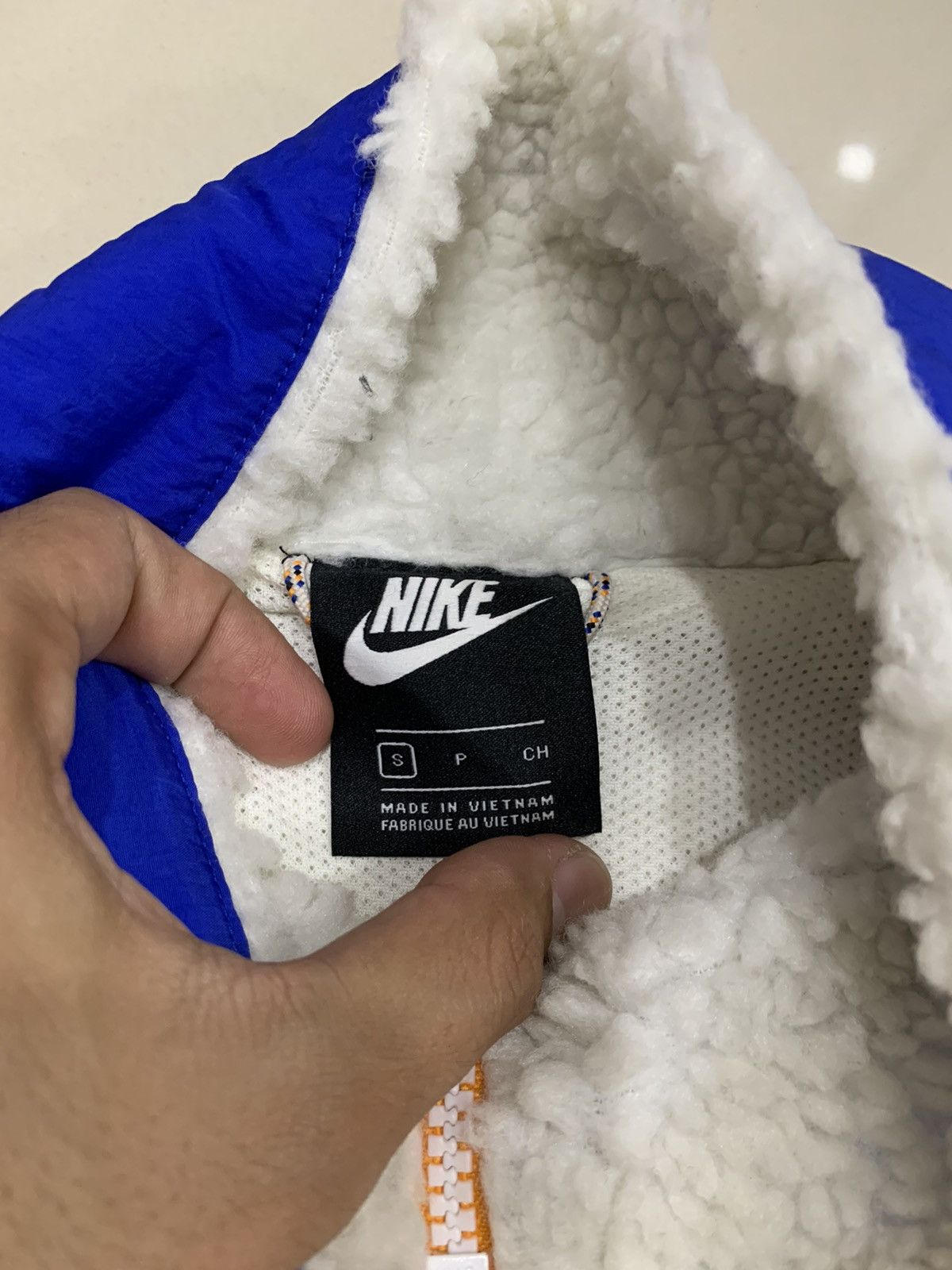 Nike NIKE HERITAGE BLUE ORANGE SHERPA JACKET Size US S / EU 44-46 / 1 - 7 Thumbnail