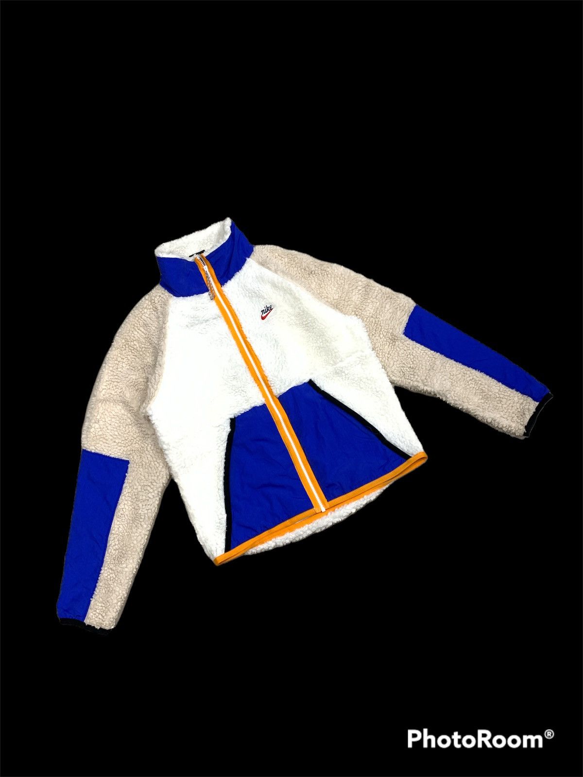 Nike NIKE HERITAGE BLUE ORANGE SHERPA JACKET Size US S / EU 44-46 / 1 - 2 Thumbnail
