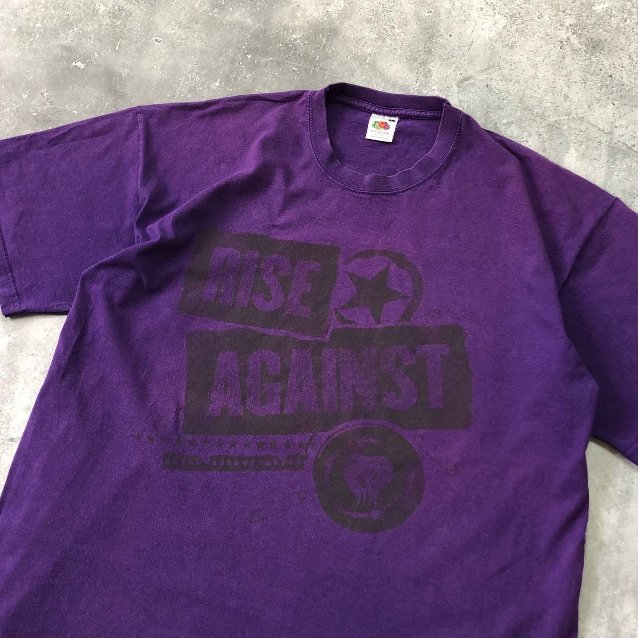 Band Tees Vintage Rise Against Band T Shirt Faded Purple Size L Size US L / EU 52-54 / 3 - 6 Thumbnail