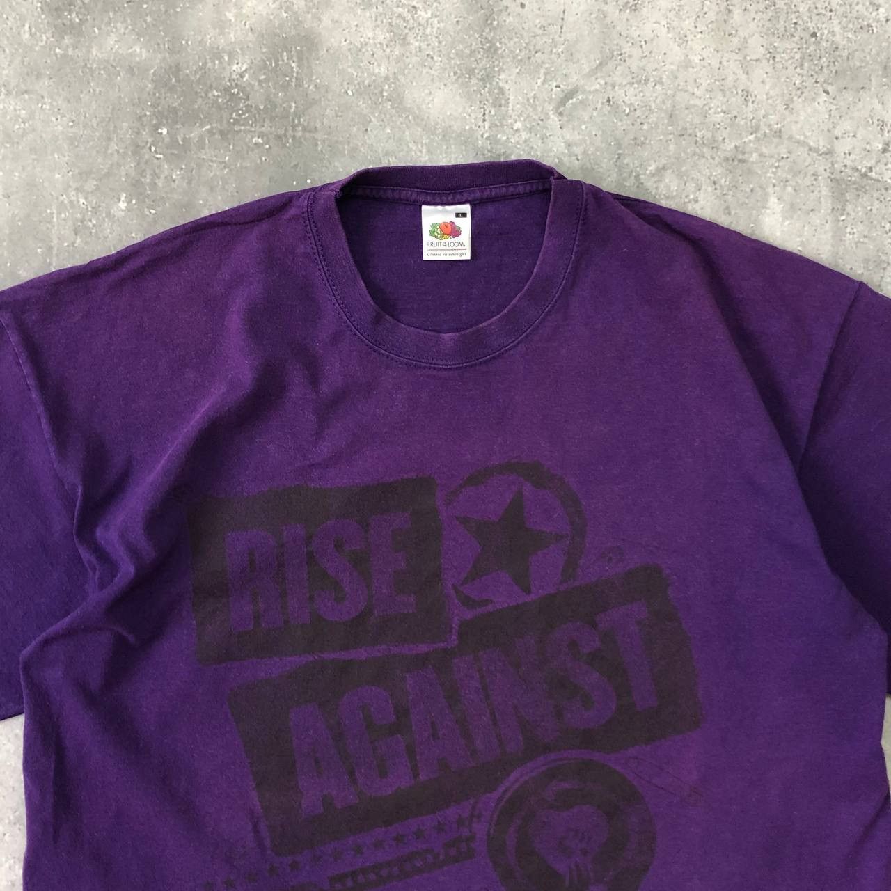 Band Tees Vintage Rise Against Band T Shirt Faded Purple Size L Size US L / EU 52-54 / 3 - 2 Thumbnail