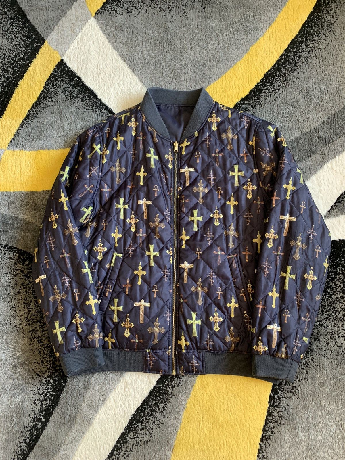 Supreme Crosses SS13 Reversible Bomber Jacket | Grailed