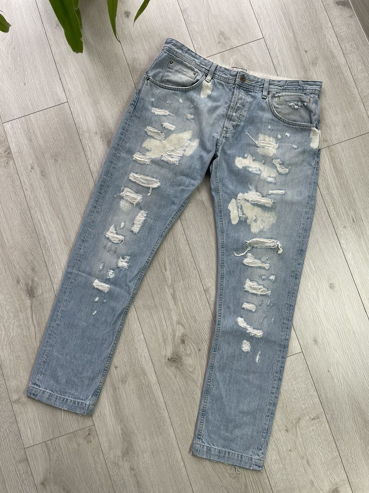 Dolce & Gabbana × Vintage D&G Extra Rare Distressed Vintage Jeans Size US 36 / EU 52 - 1 Thumbnail