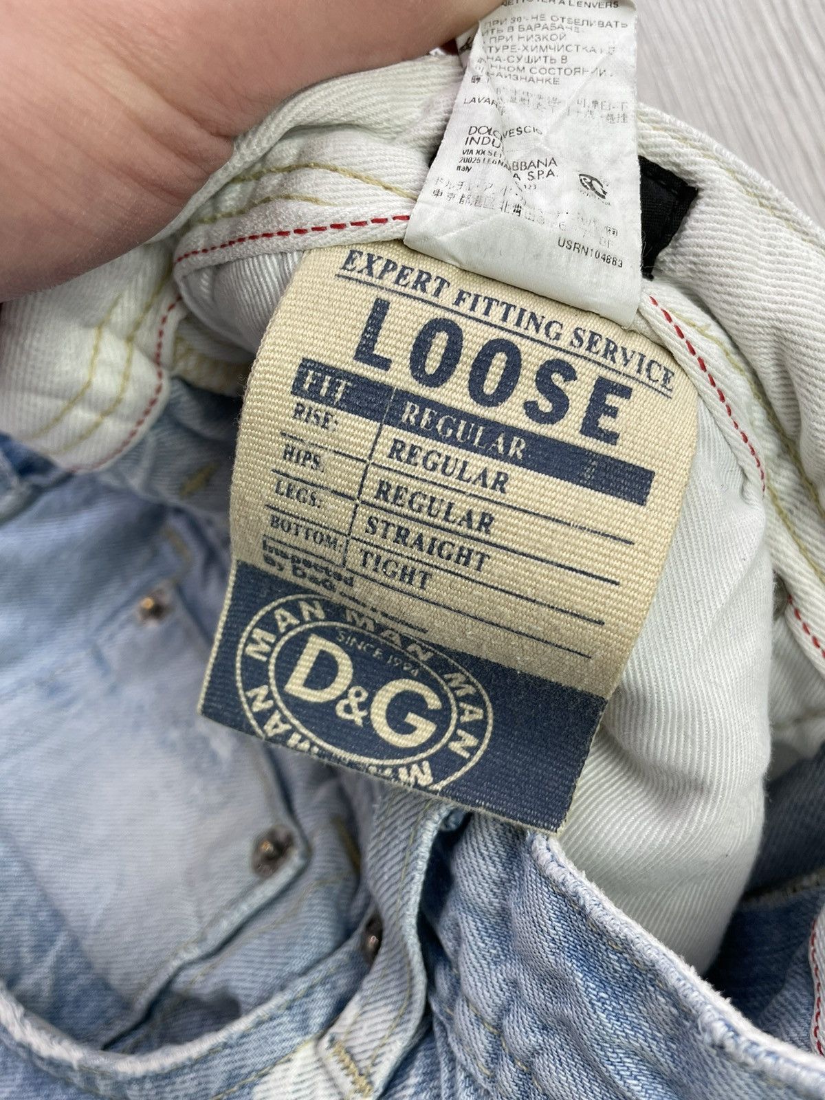 Dolce & Gabbana × Vintage D&G Extra Rare Distressed Vintage Jeans Size US 36 / EU 52 - 14 Thumbnail