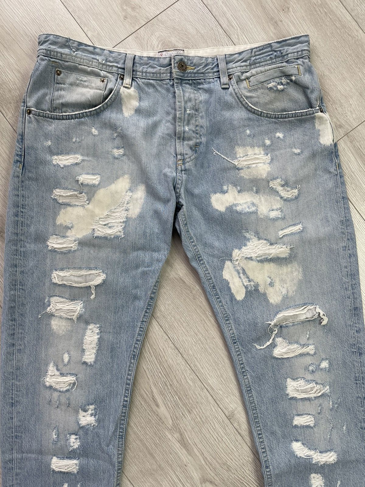 Dolce & Gabbana × Vintage D&G Extra Rare Distressed Vintage Jeans Size US 36 / EU 52 - 4 Thumbnail
