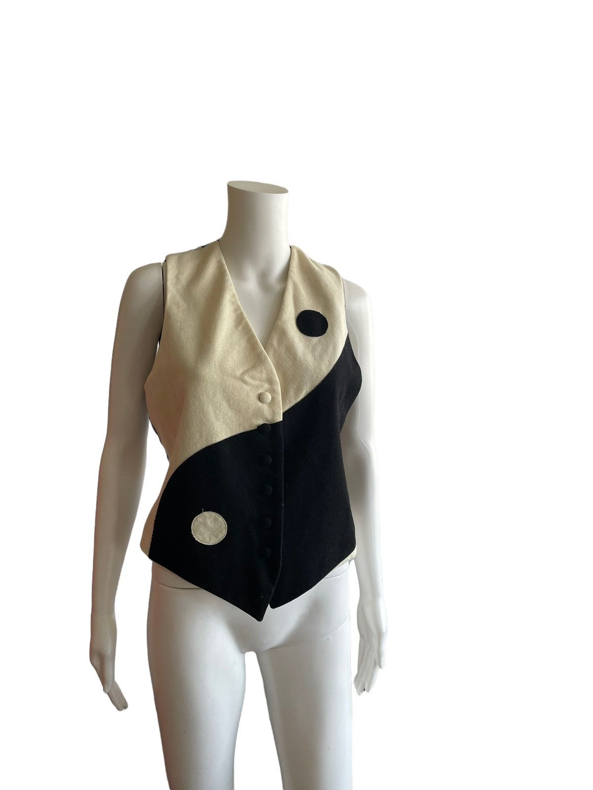 Moschino Cheap & Chic Yin Yang wool vest