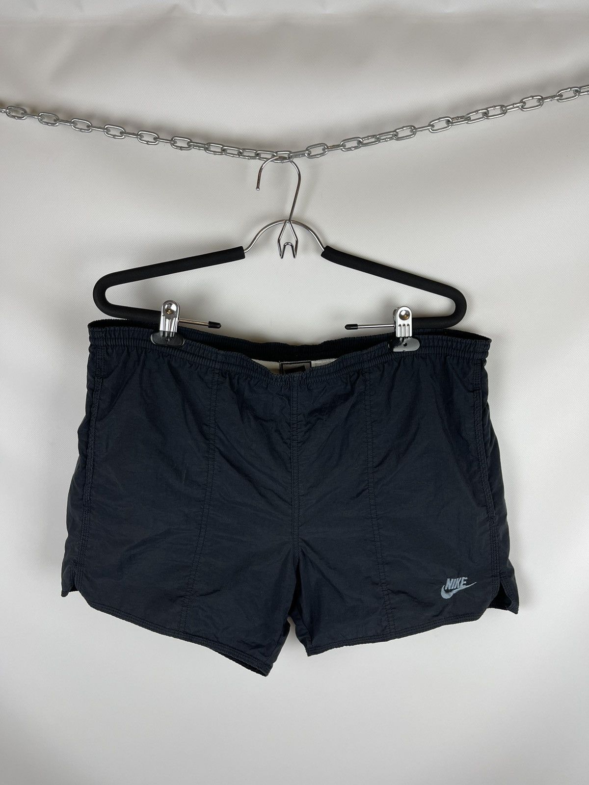 Nike Nike Vintage 80s 90s nylon logo swoosh shorts Size US 34 / EU 50 - 1 Thumbnail