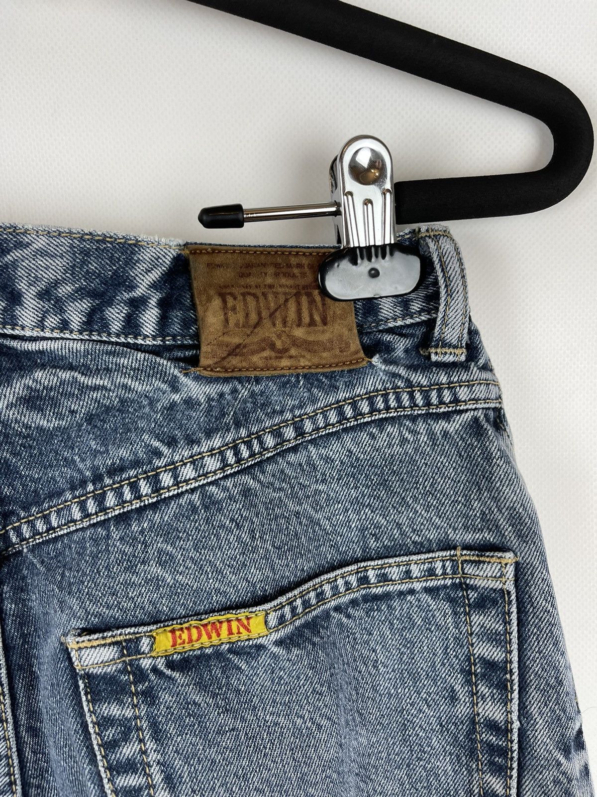Edwin Edwin vintage 80s 90s made in Japan distressed denim jeans Size US 28 / EU 44 - 13 Thumbnail