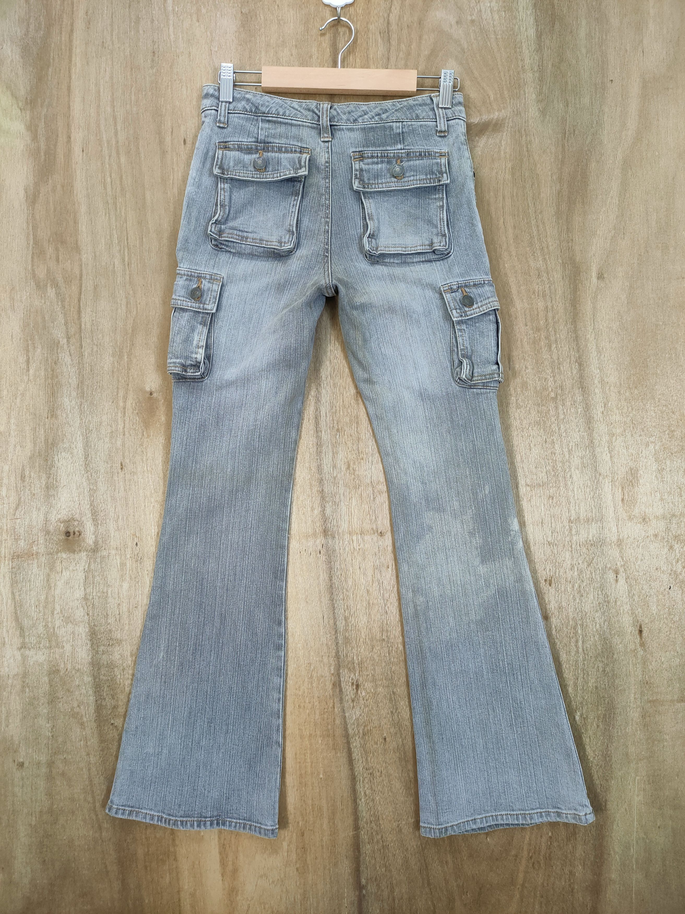 Japanese Brand JAPANESE BRAND FADED FLARE CARGO PANTS Size US 26 / EU 42 - 2 Thumbnail