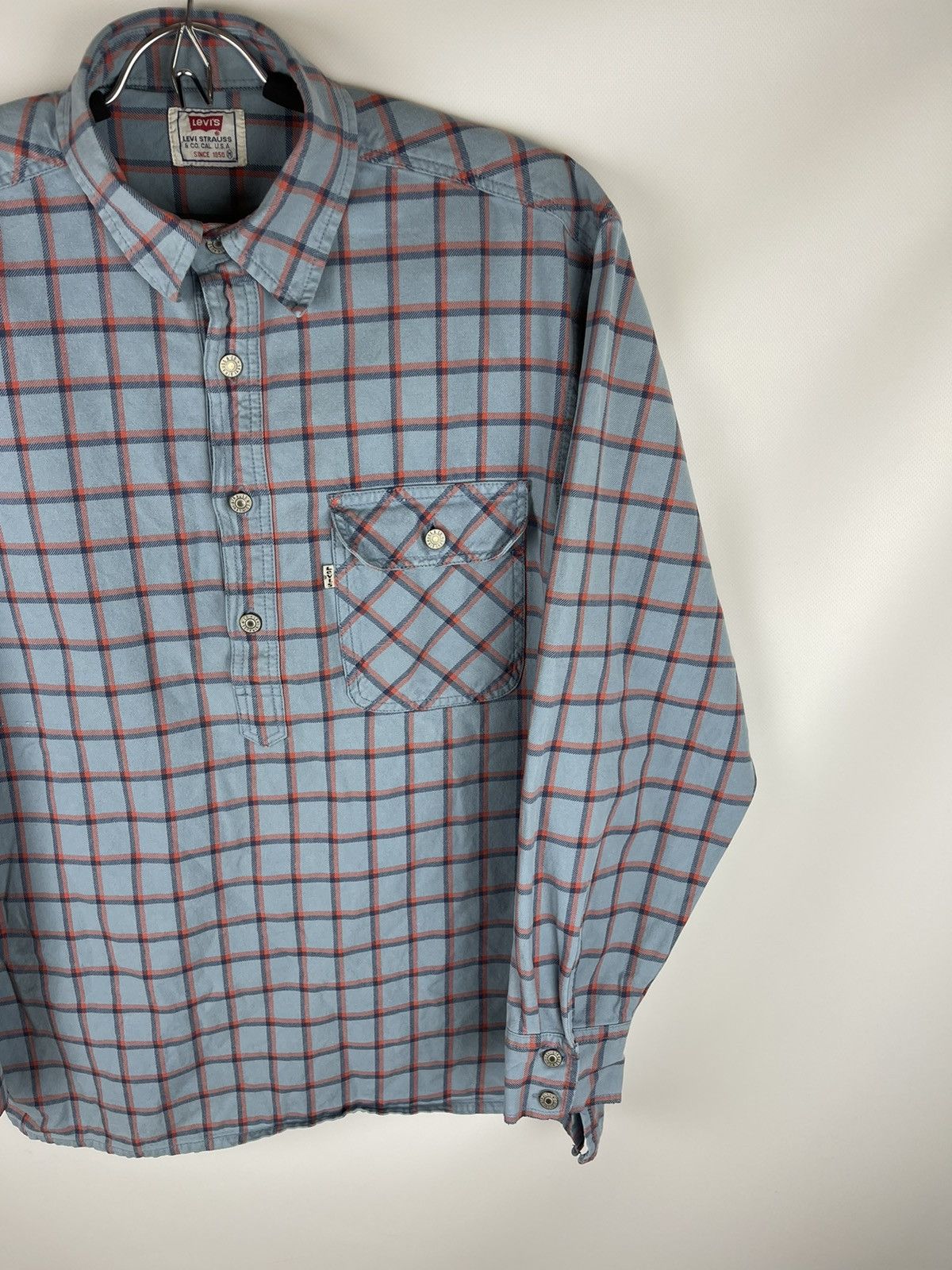 Levi's Levi’s vintage 90s checkered half button up flannel shirt Size US M / EU 48-50 / 2 - 4 Thumbnail