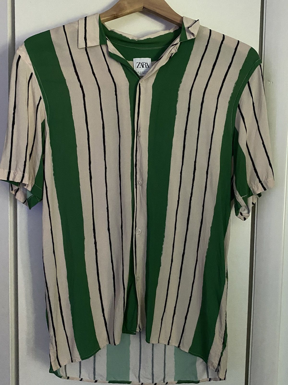 Zara Zara short sleeve camp collar shirt Grailed