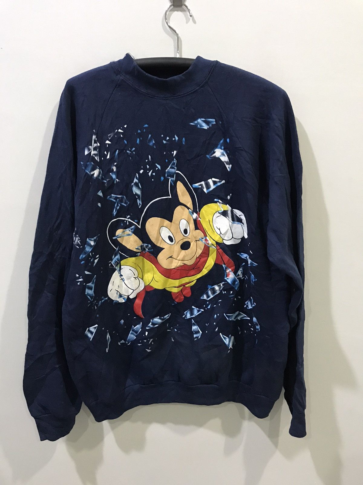 Cartoon Network × Vintage 💥VINTAGE💥Vtg 90s Flying MIGHTY MOUSE Sweat Shirt Size US XL / EU 56 / 4 - 1 Thumbnail
