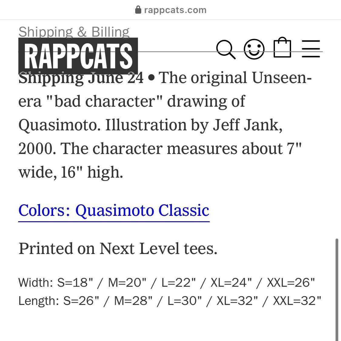 Quasimoto Classic Blue Rappcats T-Shirt The Unseen shops Bad Character 2022 Jeff Jank