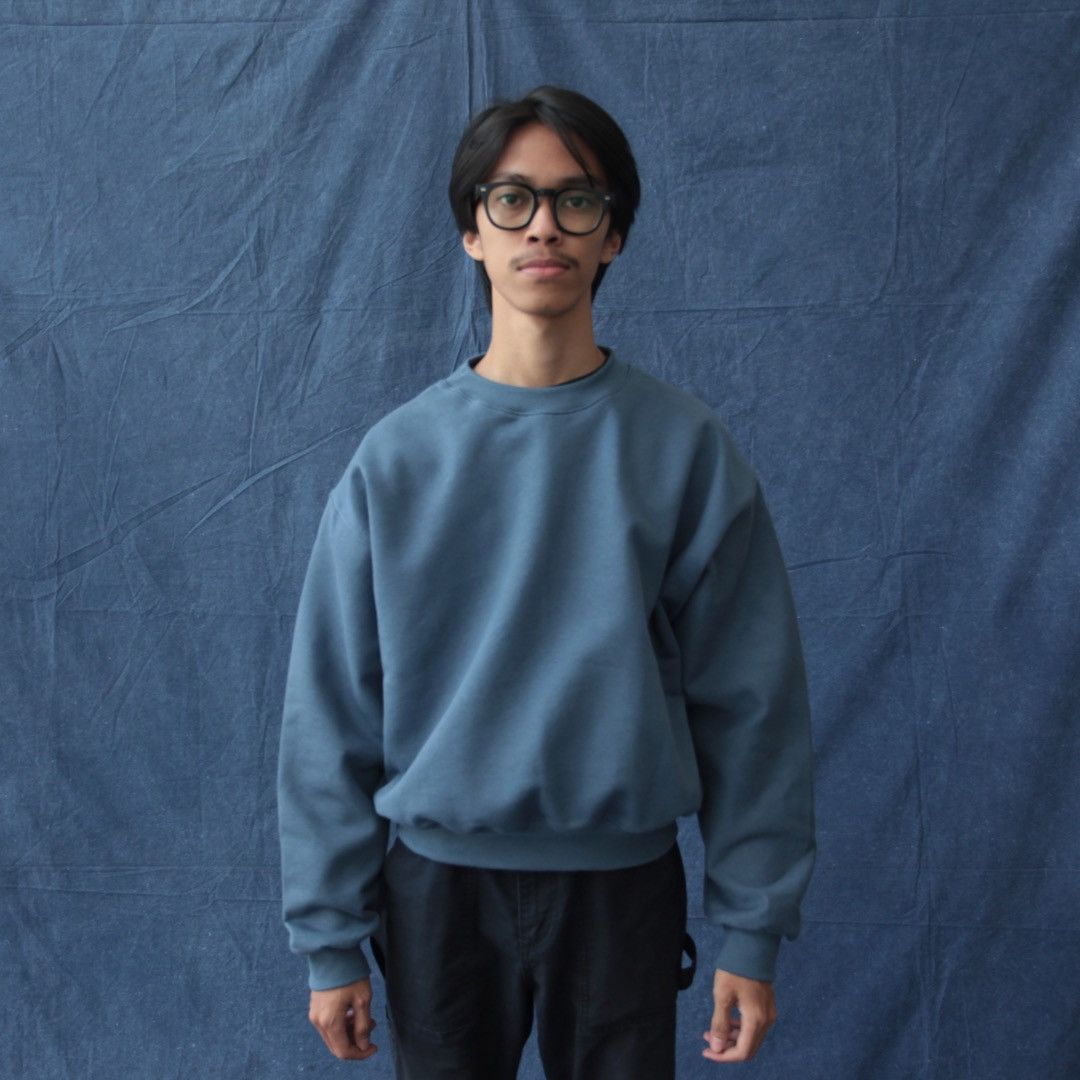 AAF Crewneck Air Force Blue V1 (Blue Article) Boxyfit 330GSM