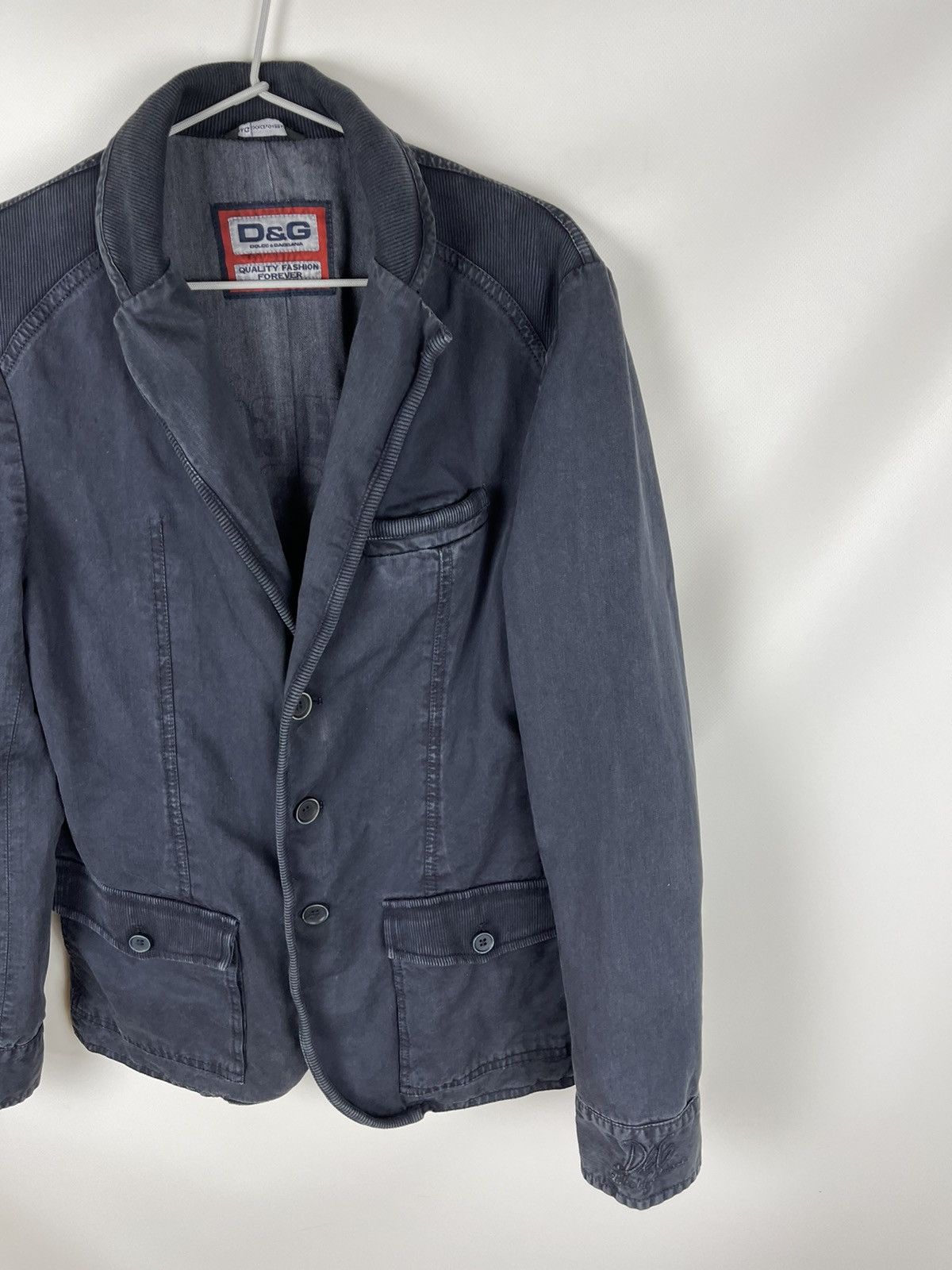 Dolce & Gabbana Dolce & Gabbana garment dyed sleeve logo blazer jacket Size US S / EU 44-46 / 1 - 6 Thumbnail
