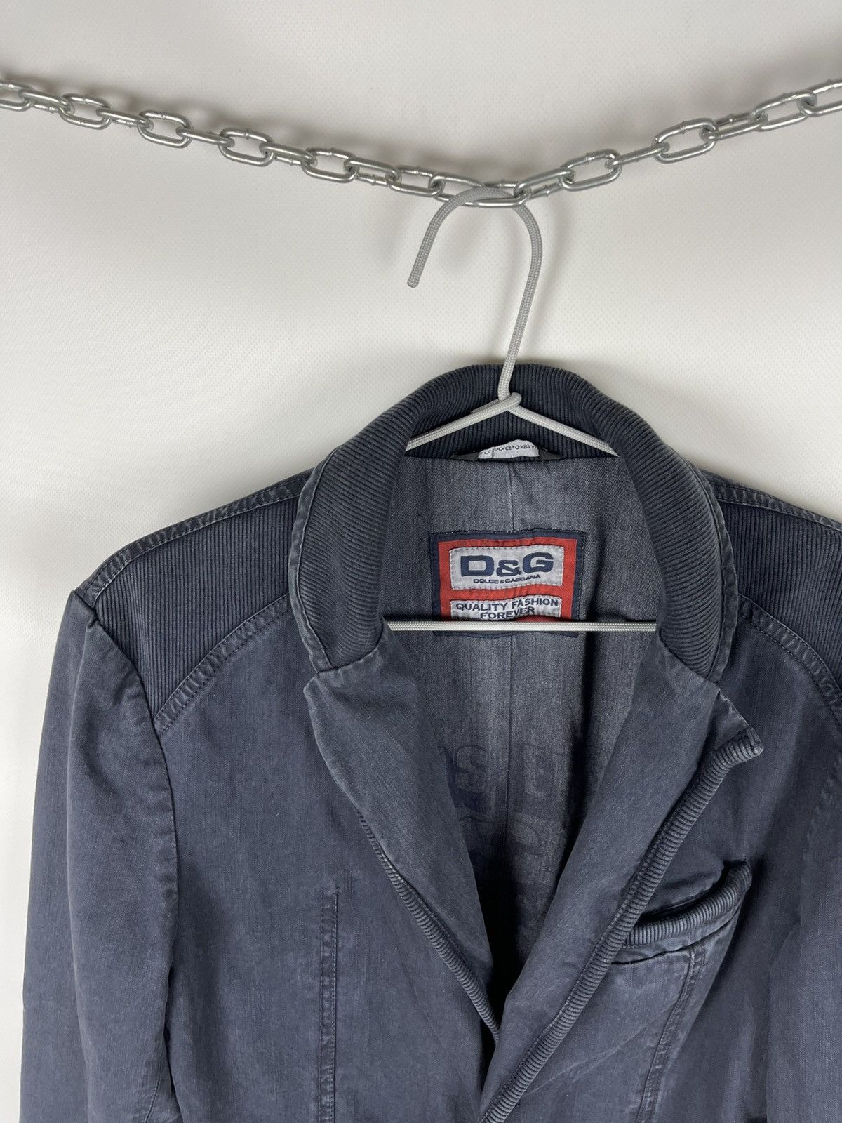 Dolce & Gabbana Dolce & Gabbana garment dyed sleeve logo blazer jacket Size US S / EU 44-46 / 1 - 7 Thumbnail