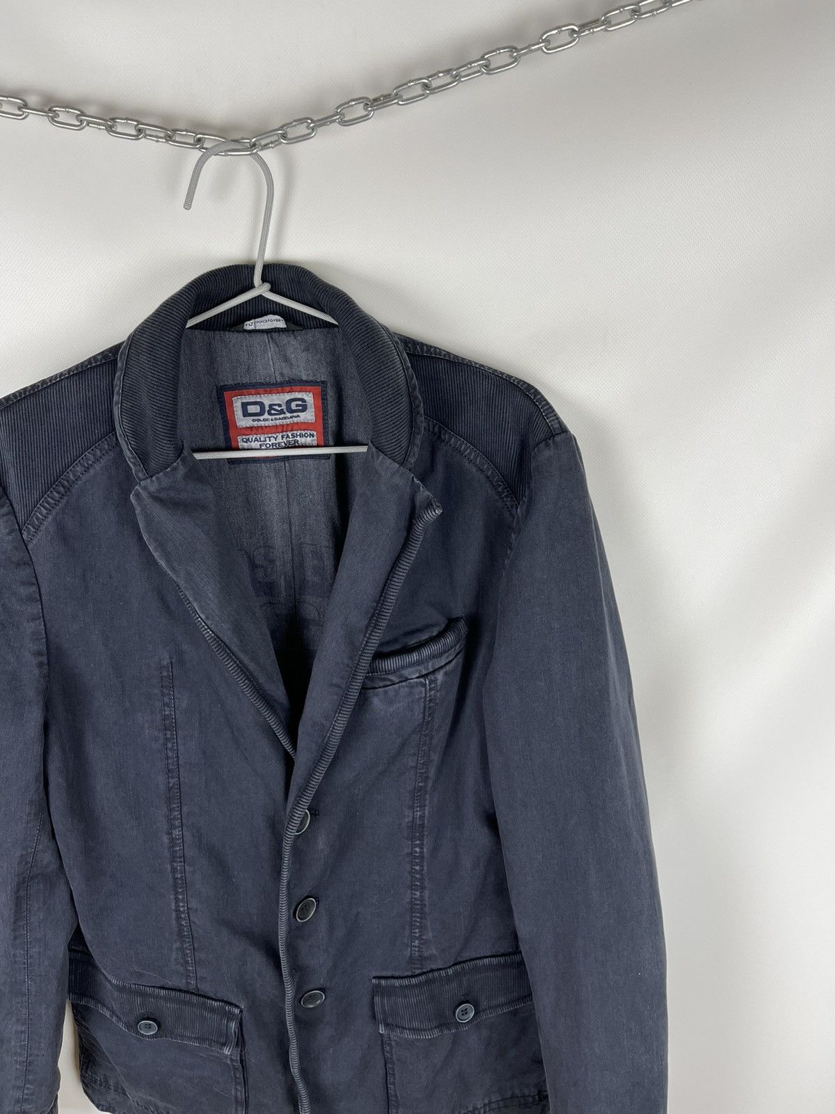 Dolce & Gabbana Dolce & Gabbana garment dyed sleeve logo blazer jacket Size US S / EU 44-46 / 1 - 3 Thumbnail