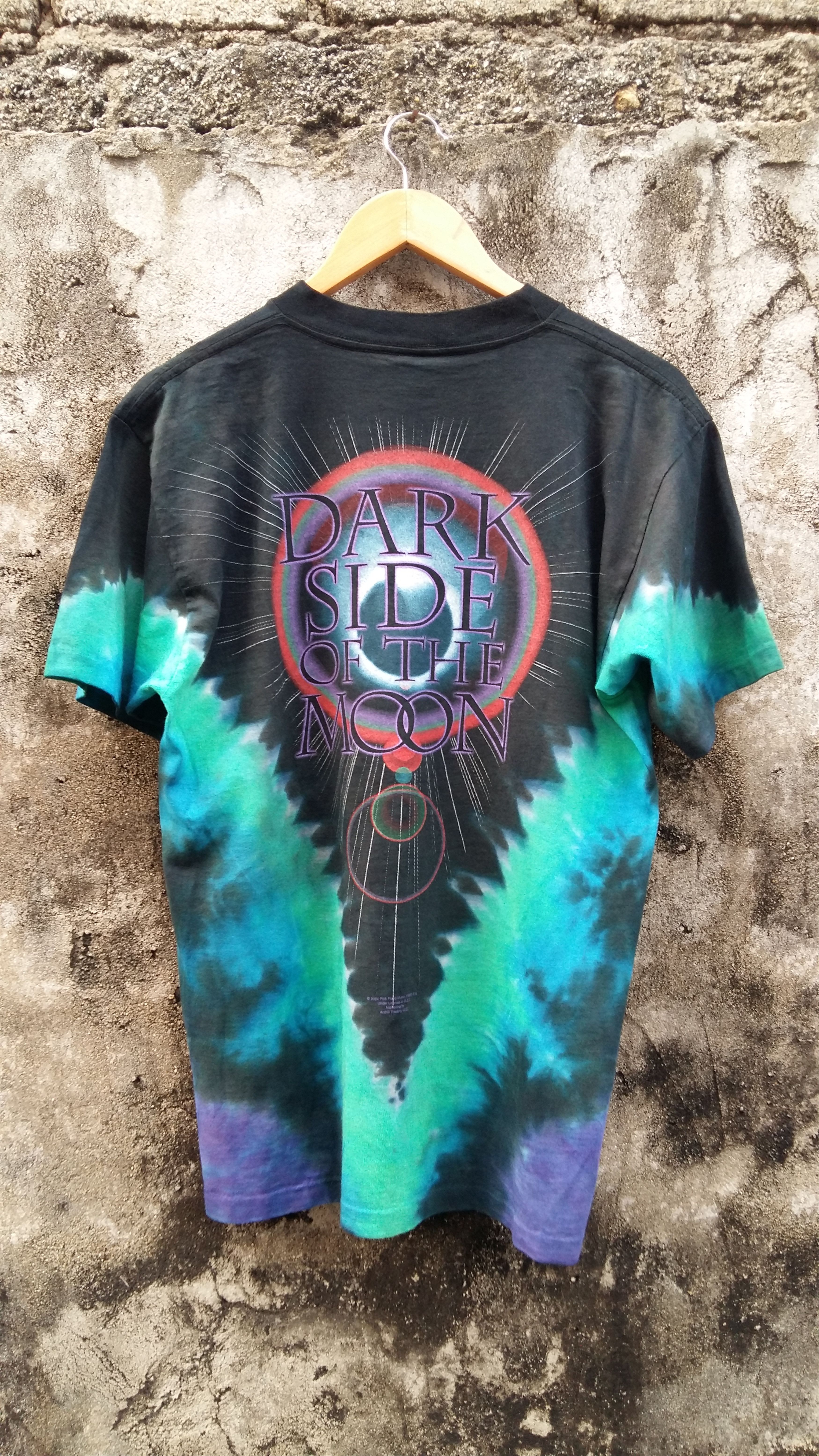 Band Tees × Liquid Blue × Pink Floyd Rare🔥Vintage Pink Floyd "Dark Side Of The Moon" Tie Dye Tee Size US M / EU 48-50 / 2 - 2 Thumbnail