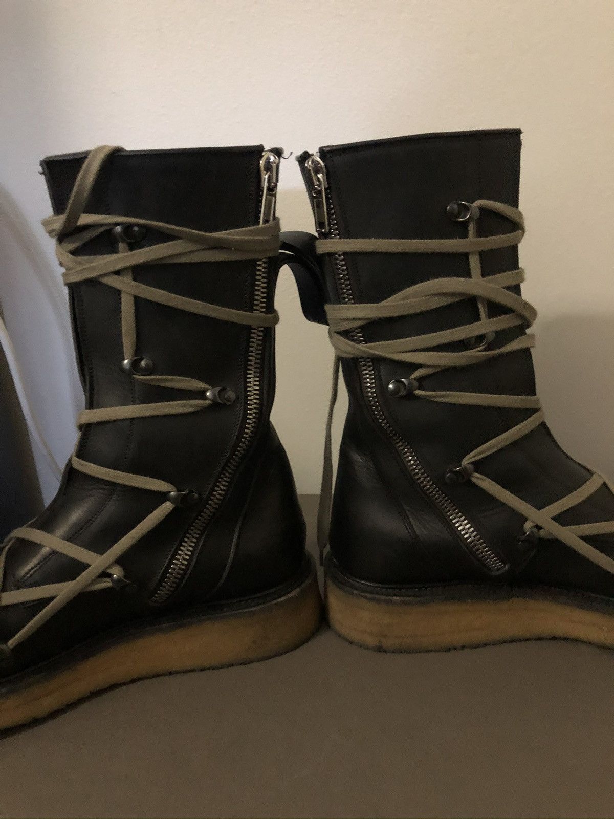 Rick Owens Dunks (Mohawk Colorway) With Unstitched Sole