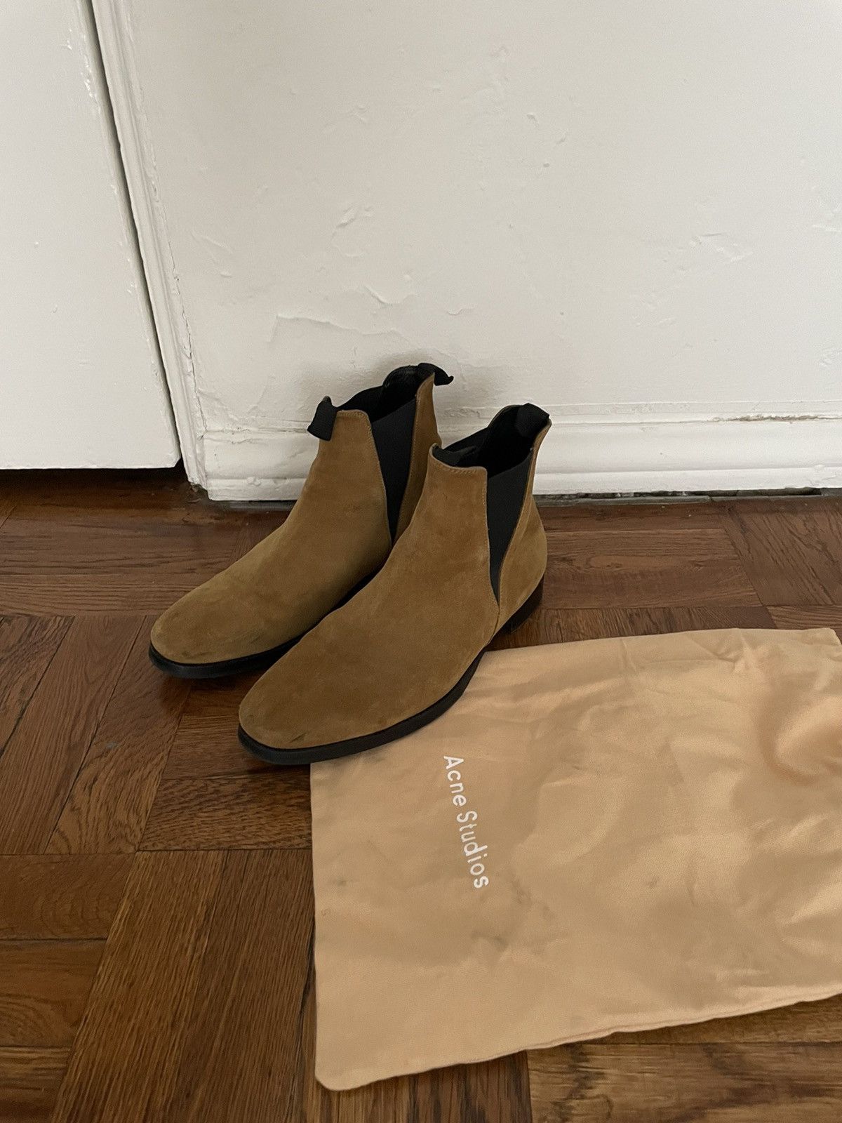 Acne Studios suede zach boots Grailed