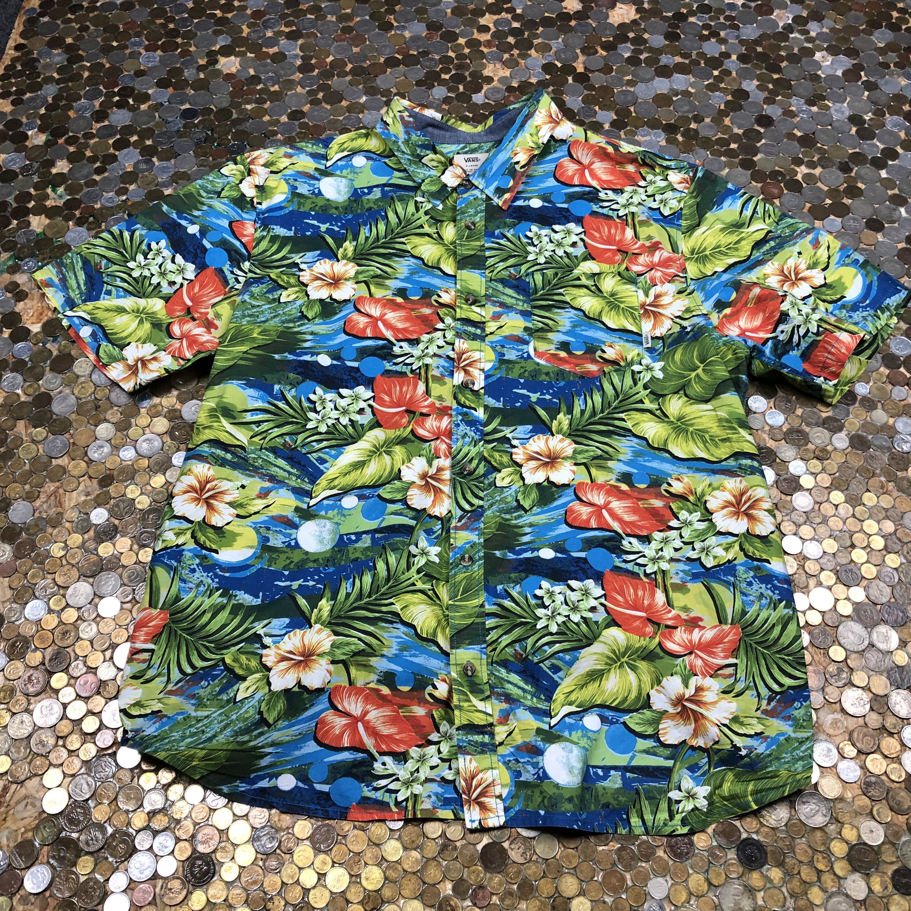 Vans Vans Flovers Shirt Size US XL / EU 56 / 4 - 1 Thumbnail