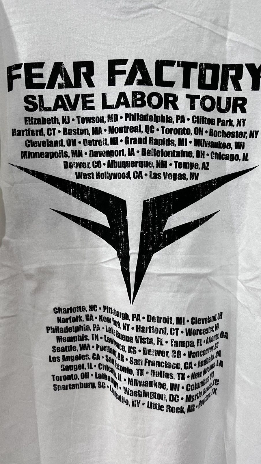 Band Tees Fear Factory Slave Labor Tour Gildan Tag Size Large Size US L / EU 52-54 / 3 - 4 Thumbnail