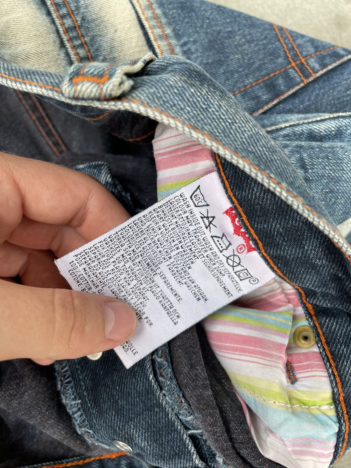 Levi's × Vintage Vintage Levi’s 501 Jeans Washed Distressed Size US 34 / EU 50 - 12 Thumbnail