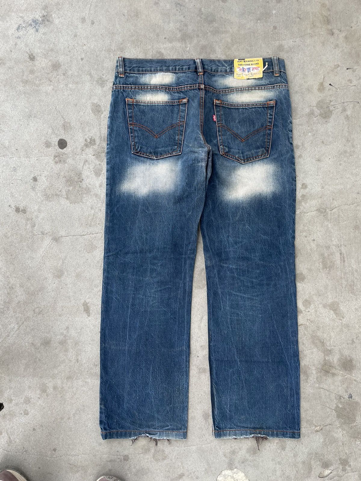 Levi's × Vintage Vintage Levi’s 501 Jeans Washed Distressed Size US 34 / EU 50 - 13 Thumbnail