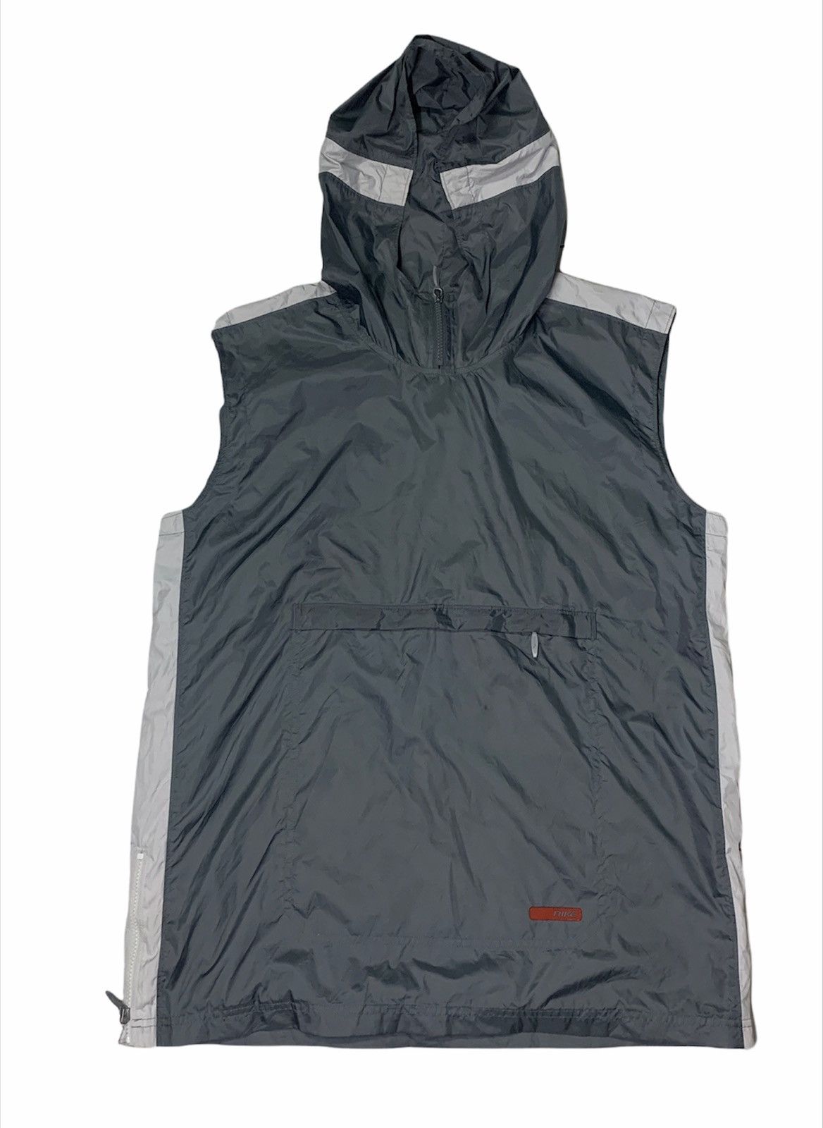 Nike × Vintage VINTAGE NIKE SMALL SWOOSH ANORAK SLEEVELESS HOODIE Size US L / EU 52-54 / 3 - 1 Thumbnail