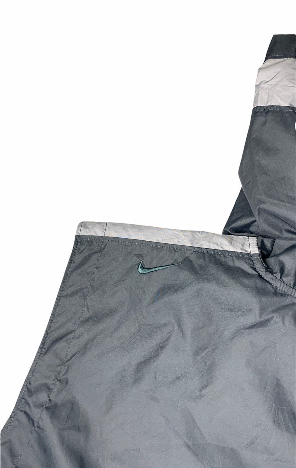 Nike × Vintage VINTAGE NIKE SMALL SWOOSH ANORAK SLEEVELESS HOODIE Size US L / EU 52-54 / 3 - 3 Thumbnail