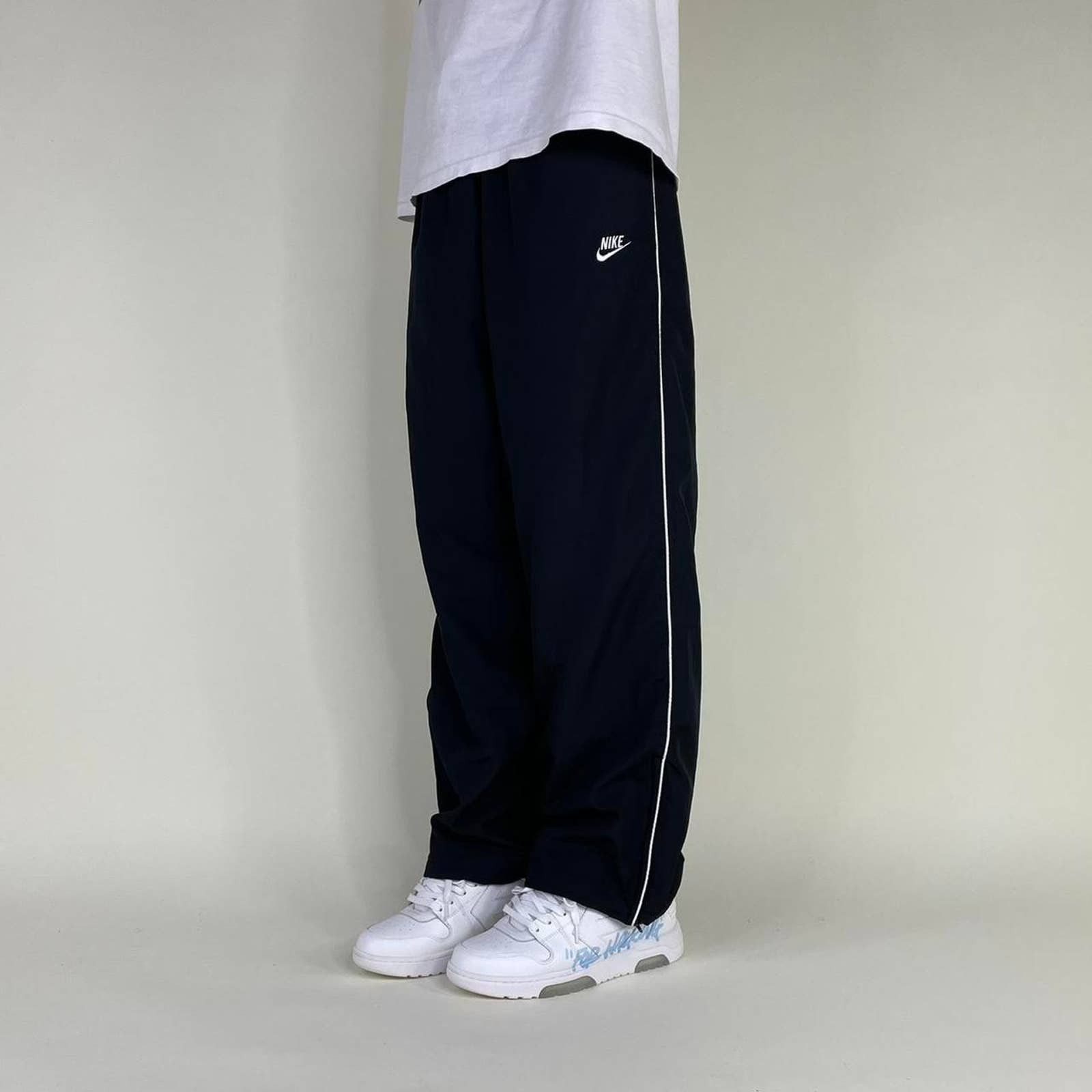 Nike Silver Tag Black & White Sweatpants