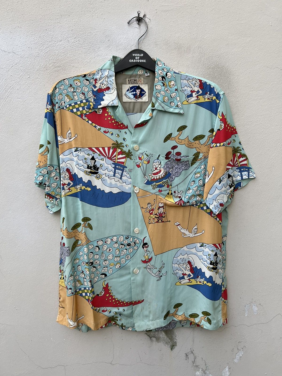 Sun Surf Keoni Of Hawaii X Masaru Yamaguchi Art Ilustration Hawaiian Size US M / EU 48-50 / 2 - 3 Thumbnail