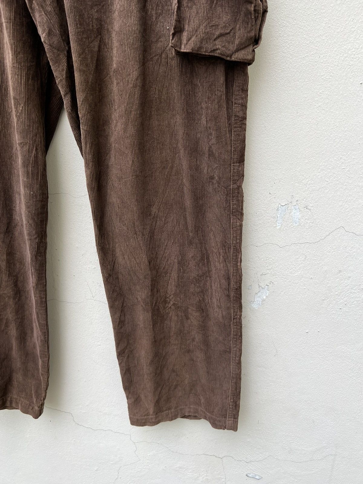 RRL Ralph Lauren Vintage 90s RRL Made in Usa Brown Cord Cargo Trouser Pant Size US 32 / EU 48 - 8 Thumbnail