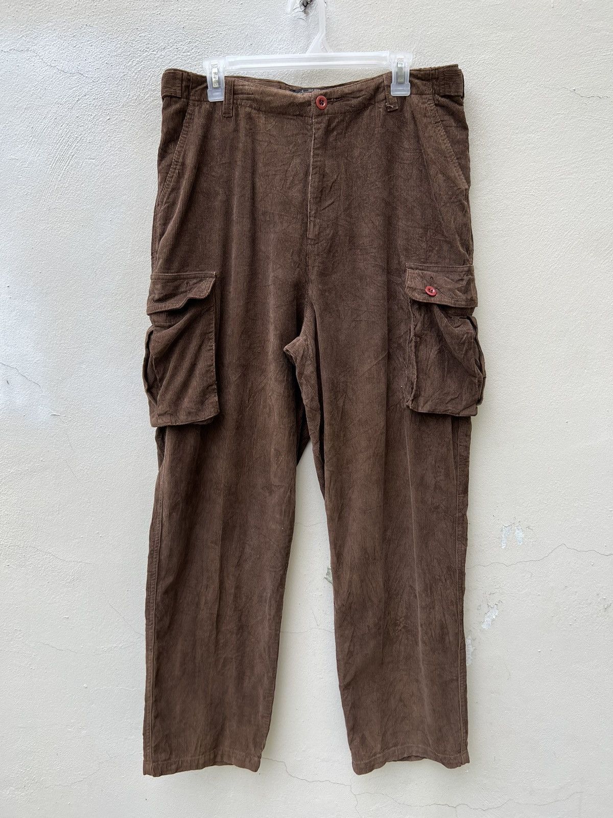 RRL Ralph Lauren Vintage 90s RRL Made in Usa Brown Cord Cargo Trouser Pant Size US 32 / EU 48 - 3 Thumbnail