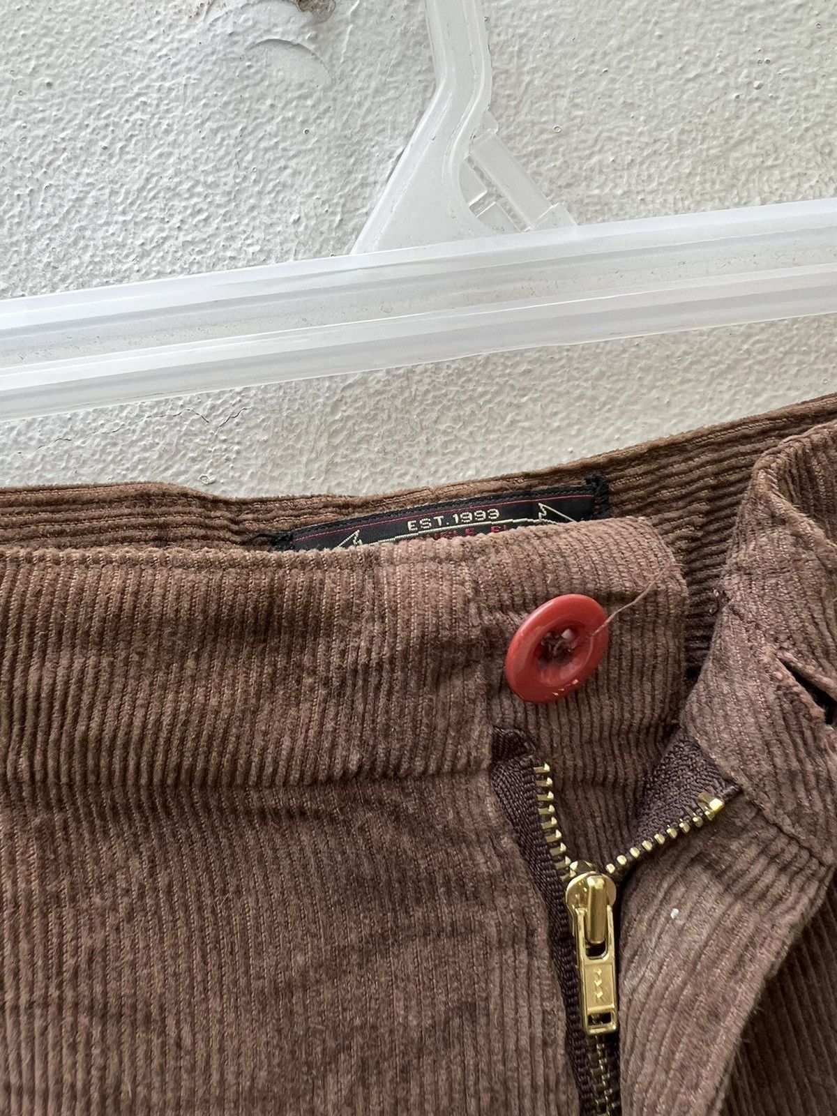 RRL Ralph Lauren Vintage 90s RRL Made in Usa Brown Cord Cargo Trouser Pant Size US 32 / EU 48 - 4 Thumbnail
