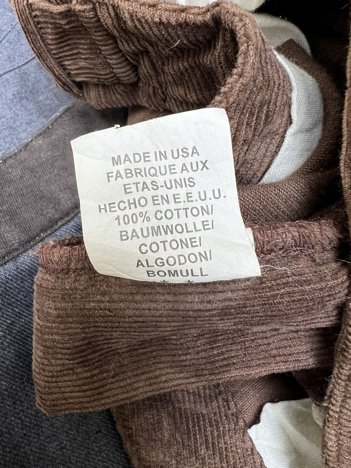 RRL Ralph Lauren Vintage 90s RRL Made in Usa Brown Cord Cargo Trouser Pant Size US 32 / EU 48 - 20 Thumbnail
