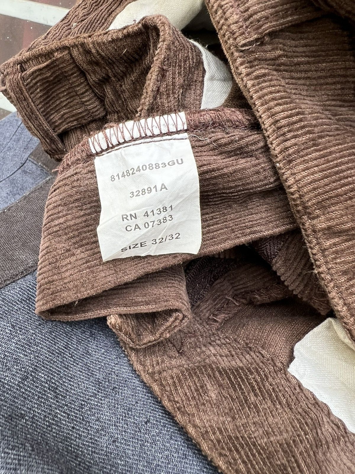 RRL Ralph Lauren Vintage 90s RRL Made in Usa Brown Cord Cargo Trouser Pant Size US 32 / EU 48 - 19 Thumbnail