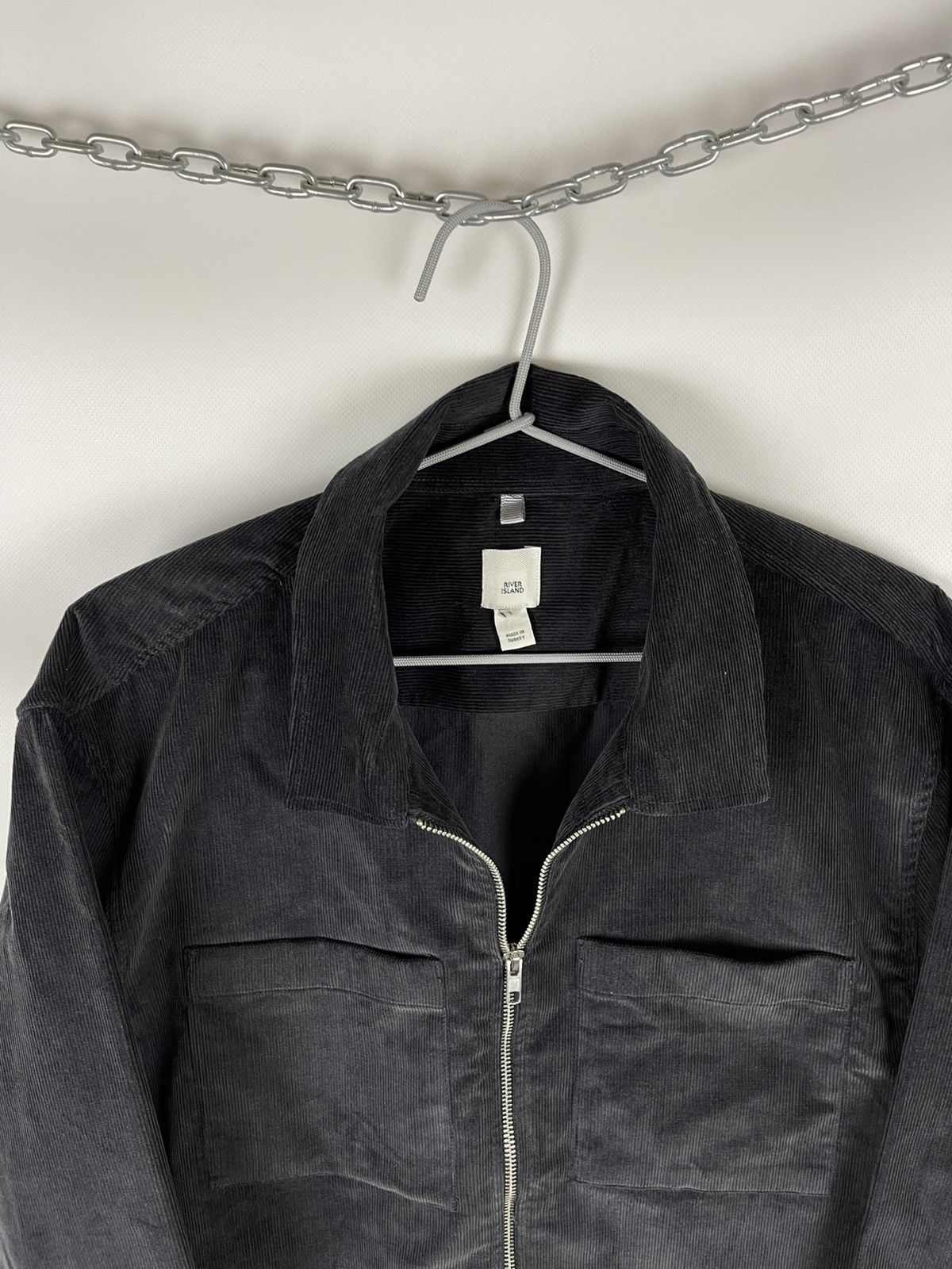 River Island River Island black corduroy double pocket overshirt jacket Size US L / EU 52-54 / 3 - 6 Thumbnail