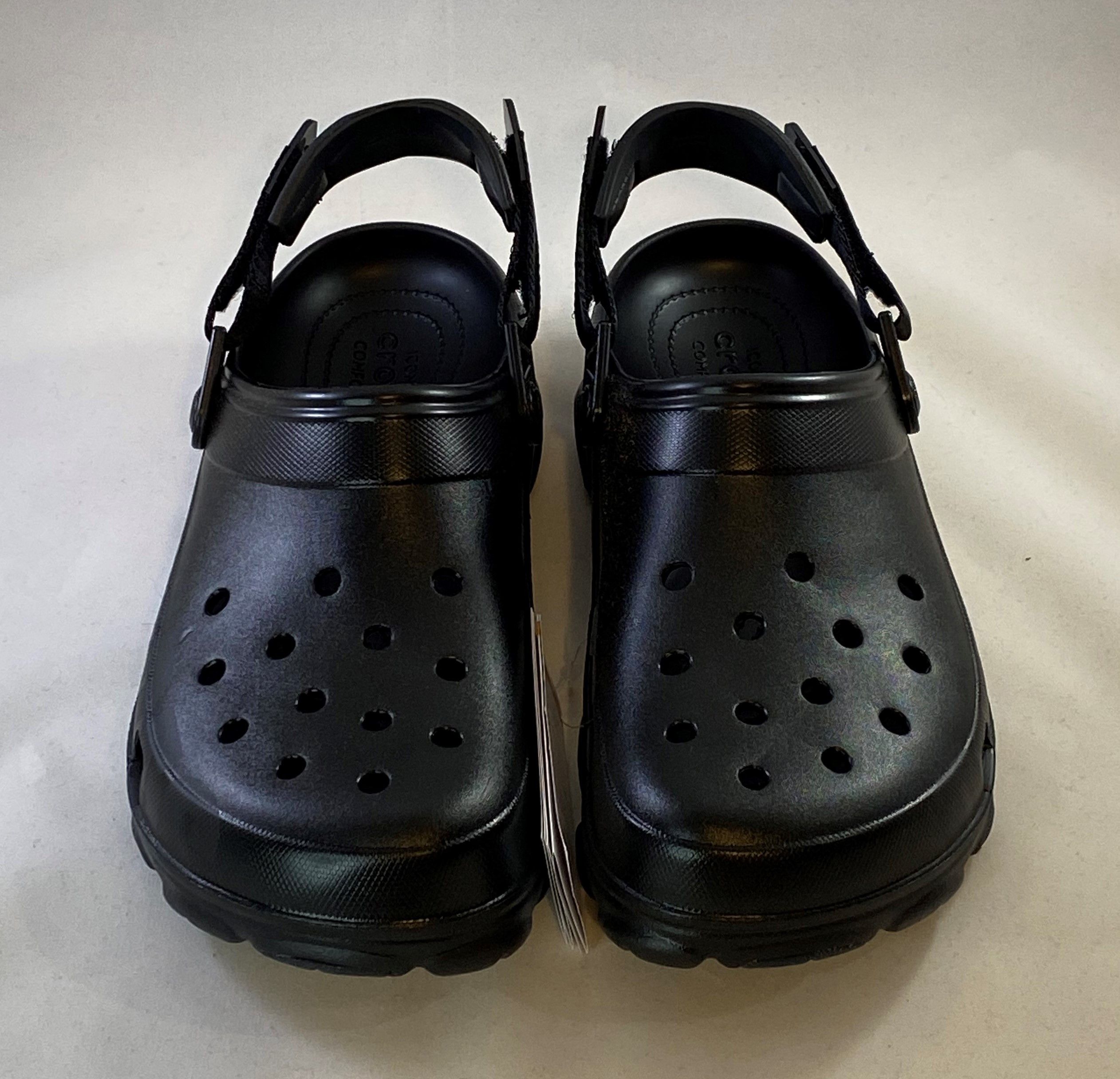Crocs × Pleasures All Terrain Clog "Black" Size 9M/11W Reflective Sandals New Size US 9 / EU 42 - 3 Thumbnail