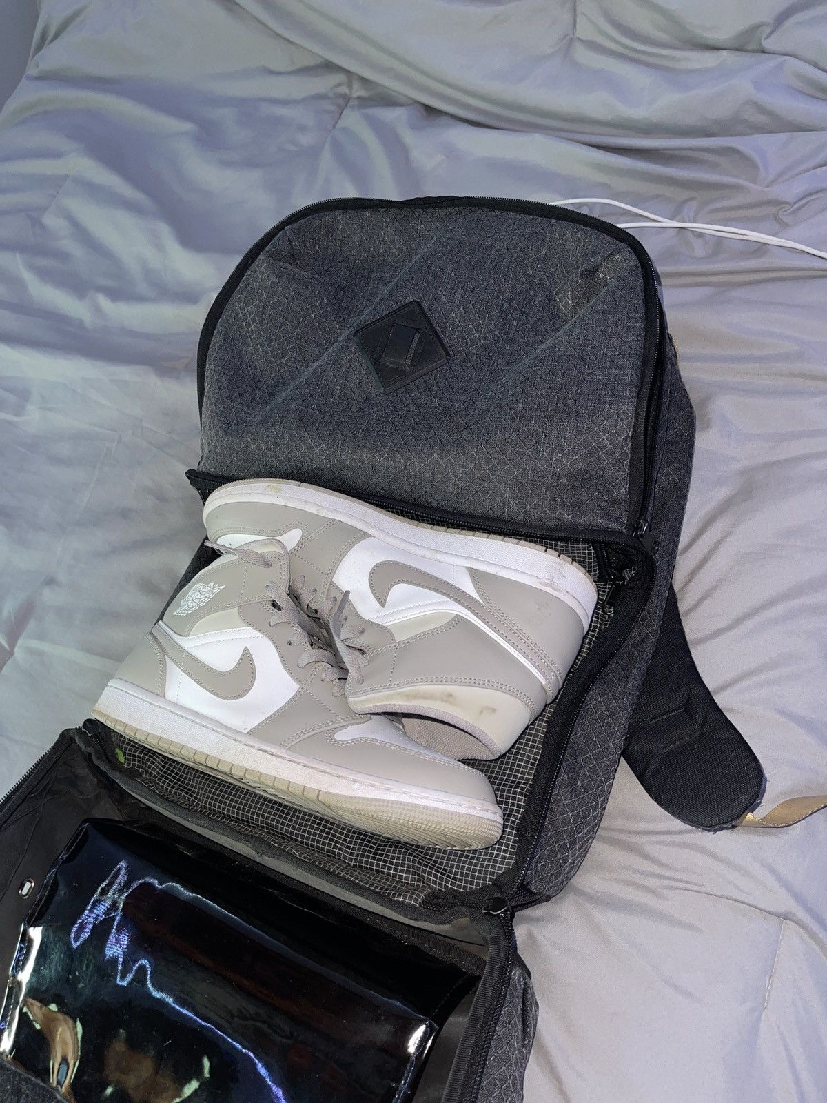 The Shrine” sneaker bag (backpack)