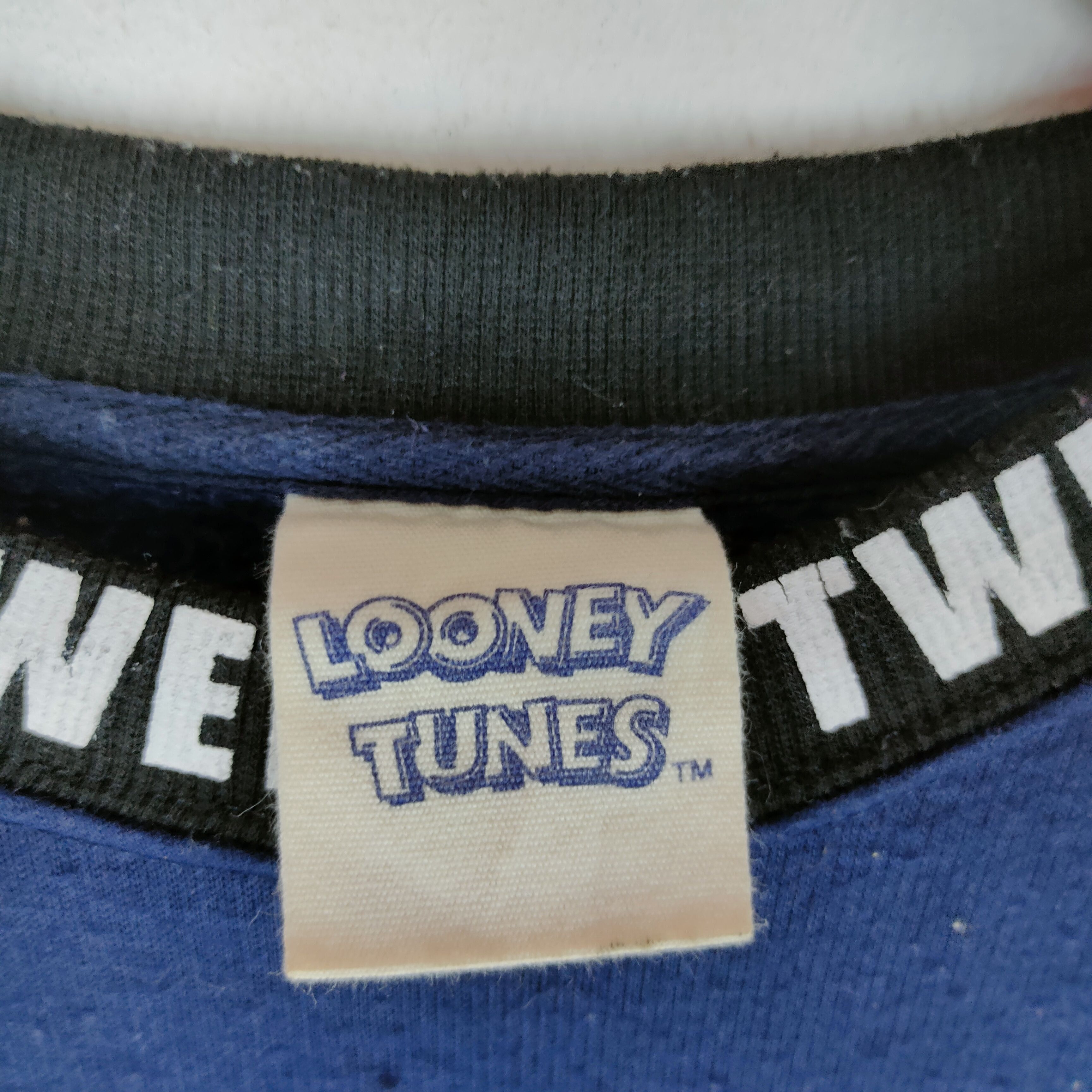 Cartoon Network Vintage LOONEY TUNES TWEETY Spellout Cartoon Sweatshirt Size US L / EU 52-54 / 3 - 5 Thumbnail
