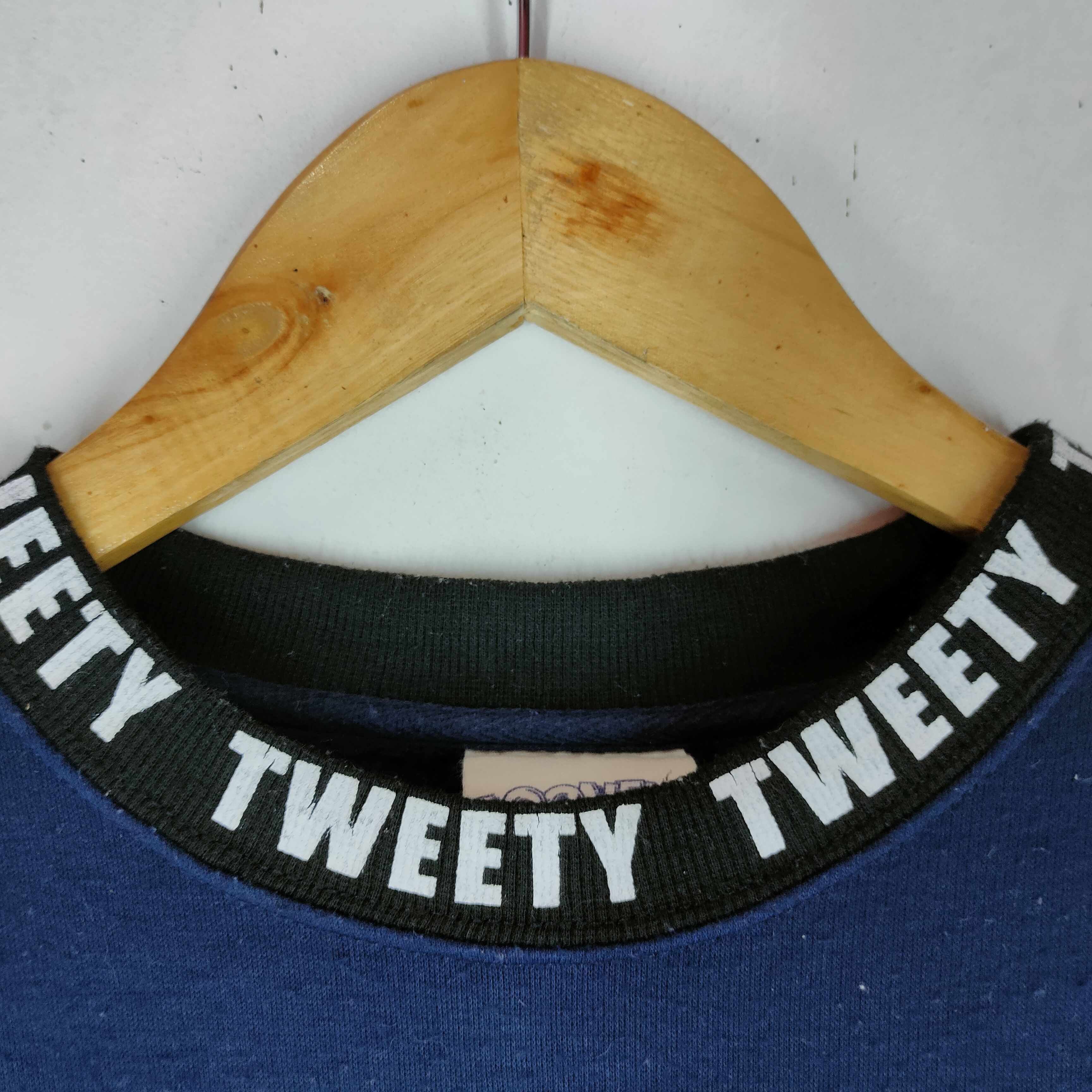 Cartoon Network Vintage LOONEY TUNES TWEETY Spellout Cartoon Sweatshirt Size US L / EU 52-54 / 3 - 4 Thumbnail
