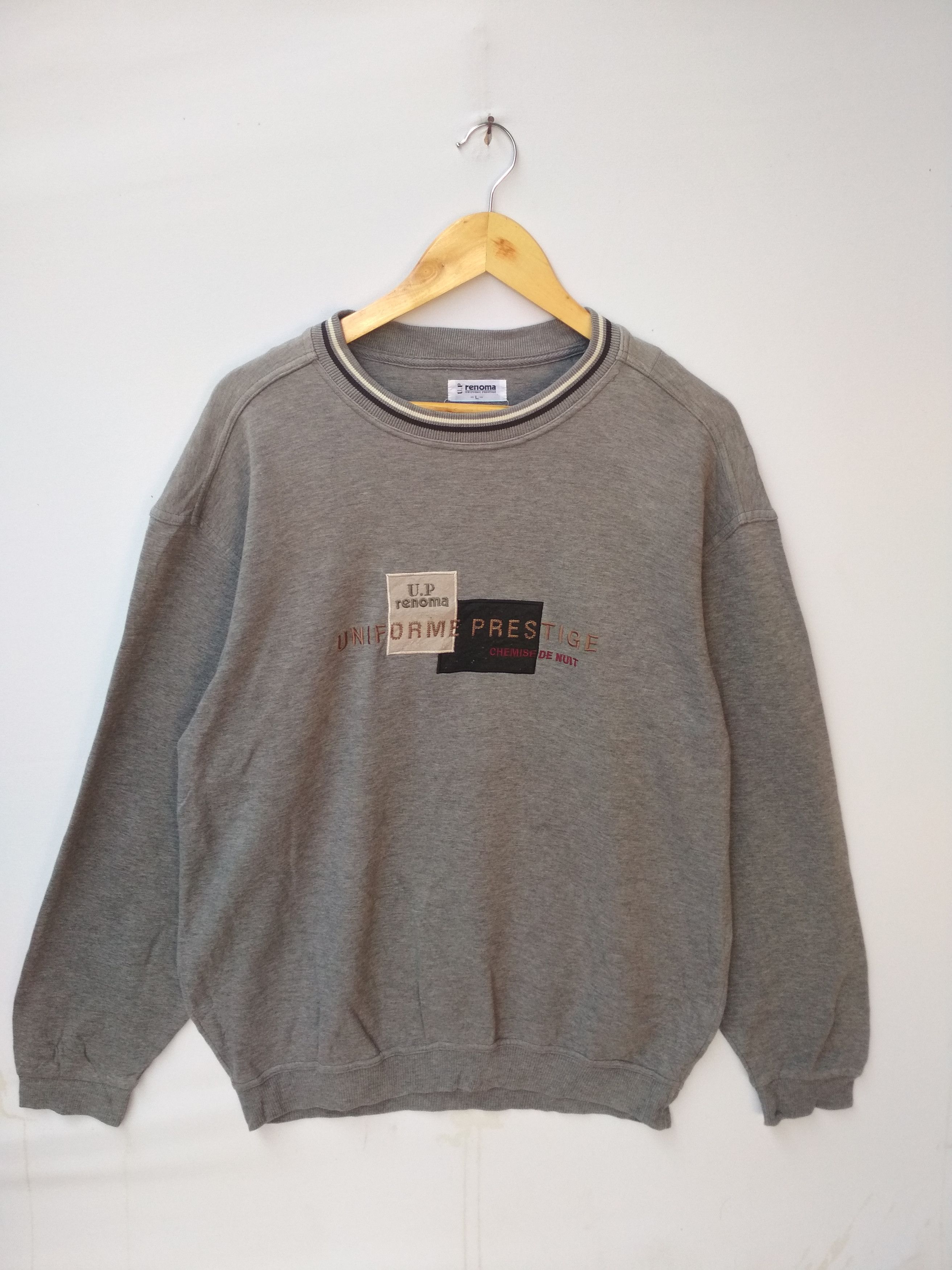 RENOMA CHEMISE DE NUIT EMBROIDERED LOGO SWEATSHIRT